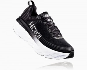 Basket Hoka Bondi 6 Wide Homme Noir Blanche | AYUN49832