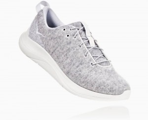 Basket Hoka Hupana Flow Wool Femme Lunar Rock/Blanc De Blanc | KMYL32701