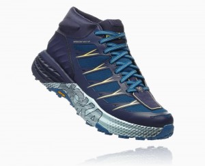 Botte Randonnée Hoka Speedgoat Mid Waterproof Femme Bleu | ILXU90273