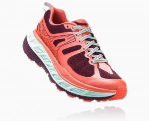 Chaussure de Randonnée Hoka Stinson ATR 5 Femme Fig/Emberglow | PDLU13927