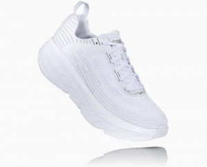 Chaussures De Récupération Hoka Bondi 6 Femme Blanche Blanche | QCRJ46872