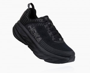 Chaussures De Récupération Hoka Bondi 6 Femme Noir Noir | TSDF65208