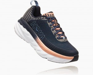 Chaussures De Récupération Hoka Bondi 6 Femme Indigo Rose | ZRBA12580