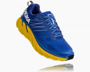 Chaussures De Récupération Hoka Clifton 6 Homme Bleu Citron | SMPV31920