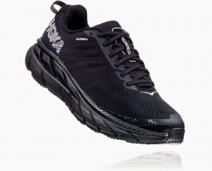 Chaussures De Récupération Hoka Clifton 6 Femme Noir | YMWR94736