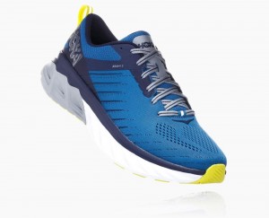 Chaussures Running Route Hoka Arahi 3 Homme Bleu Indigo | IKGA27346