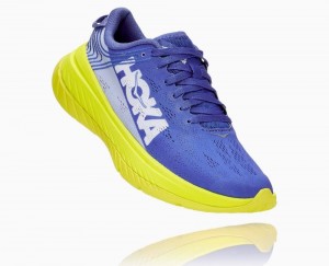 Chaussures Running Route Hoka Carbon X Femme Bleu | ZMOC09347