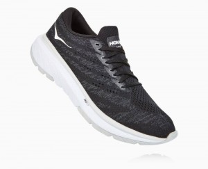 Chaussures Running Route Hoka Cavu 3 Femme Noir Blanche | FUVD51780