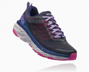 Chaussures Running Route Hoka Challenger ATR 5 Femme Ebony/Very Berry | SGFD30451