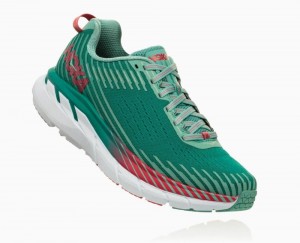 Chaussures Running Route Hoka Clifton 5 Femme Vert | ODEM96837