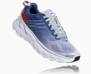 Chaussures Running Route Hoka Clifton 6 Femme Bleu | FZSD64137