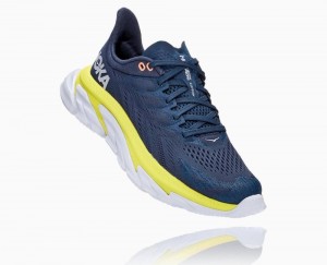 Chaussures Running Route Hoka Clifton Edge Femme Moonlit Ocean/Evening Primrose | MSDB26307