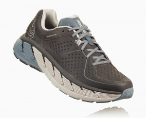 Chaussures Running Route Hoka Gaviota Leather Femme Grise | EHGC35802