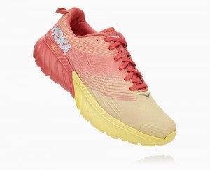 Chaussures Running Route Hoka Mach 3 Femme Lantana/Limelight | BDSZ47862