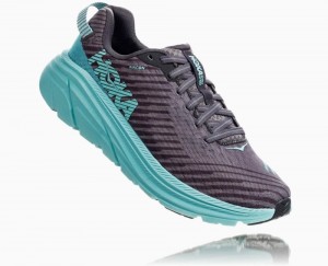 Chaussures Running Route Hoka Rincon Femme Grise Turquoise Clair Bleu | ZNGF18472