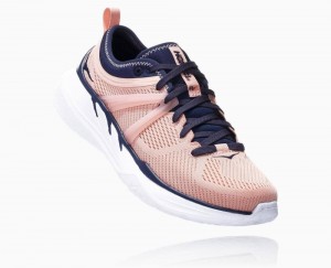 Chaussures Running Route Hoka Tivra Femme Rose Indigo | GPCA84950