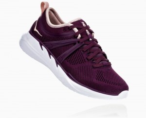 Chaussures Running Route Hoka Tivra Femme Violette Marron | COAM30128