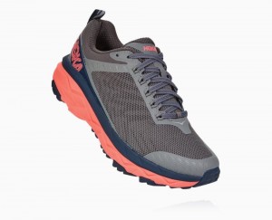 Chaussures Trail Hoka Challenger ATR 5 Wide Femme Grise Corail | ELHU79560