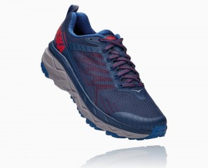 Chaussures Trail Hoka Challenger ATR 5 Wide Homme Bleu Foncé Rouge | CYGN16342