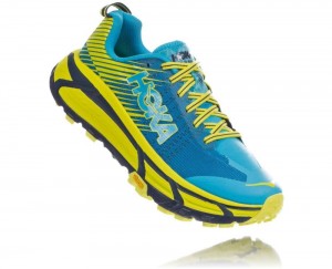 Chaussures Trail Hoka EVO Mafate 2 Femme Bleu Orange | FNGH83641