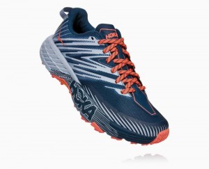 Chaussures Trail Hoka Speedgoat 4 Femme Bleu | IKPE76348