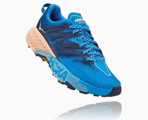 Chaussures Trail Hoka Speedgoat 4 Femme Indigo Abricot | CHOP89176