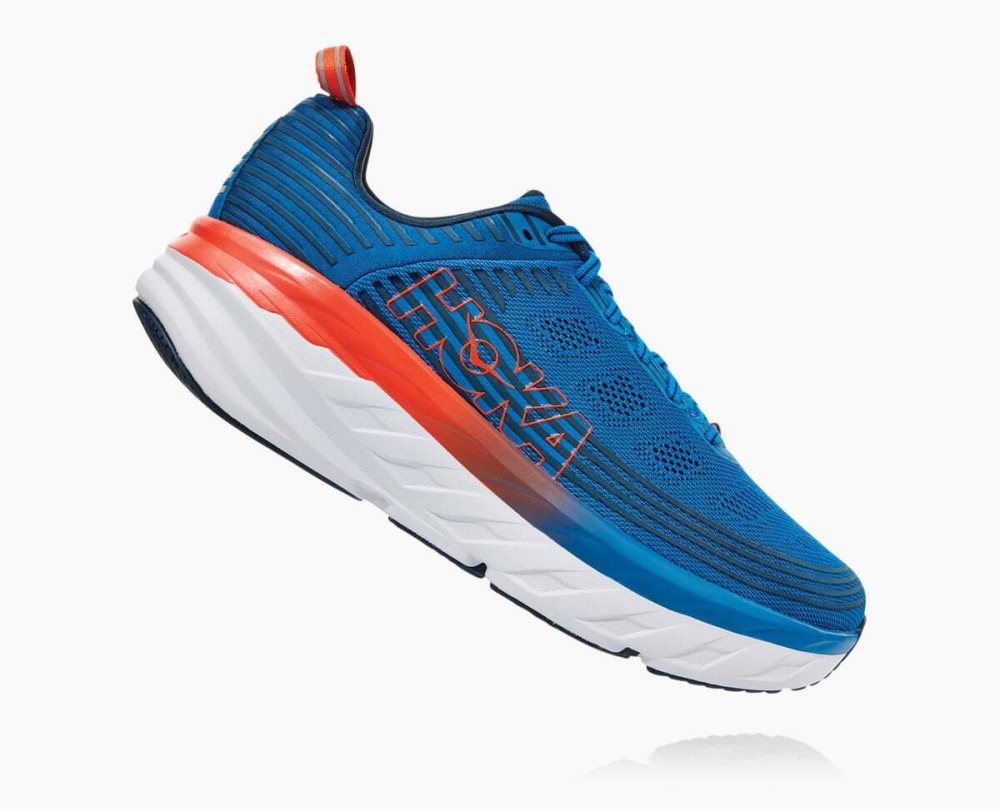 Basket Hoka Bondi 6 Wide Homme Bleu Royal Bleu Bleu | WLYR39258