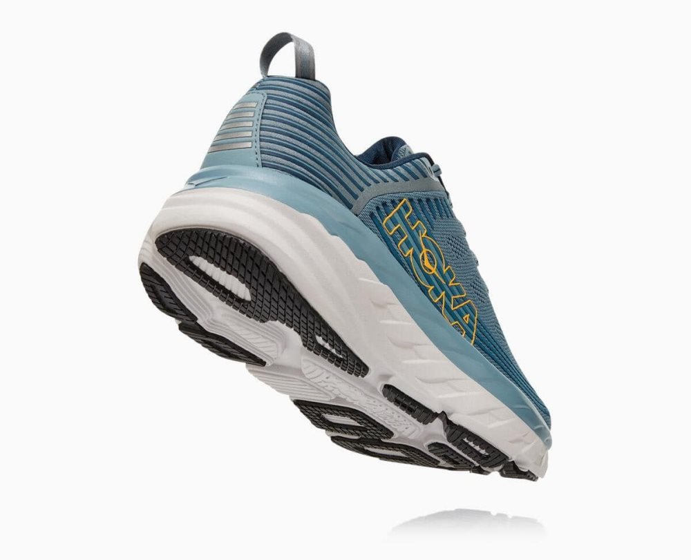 Basket Hoka Bondi 6 Wide Homme Bleu | XABS76350