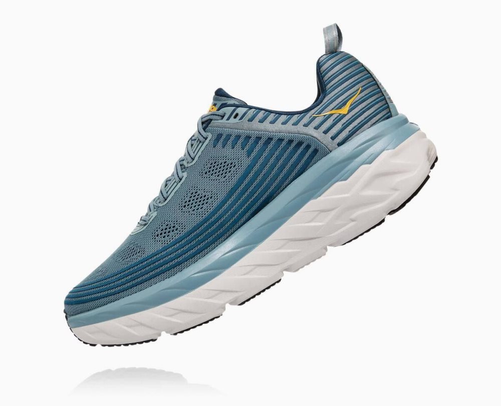 Basket Hoka Bondi 6 Wide Homme Bleu | XABS76350