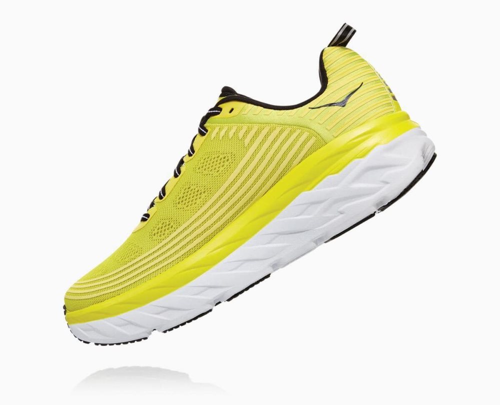 Basket Hoka Bondi 6 Wide Homme Orange Grise Foncé | SOJB29481