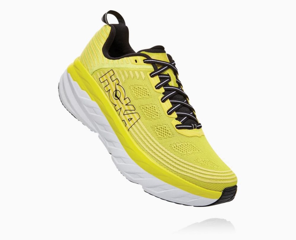 Basket Hoka Bondi 6 Wide Homme Orange Grise Foncé | SOJB29481