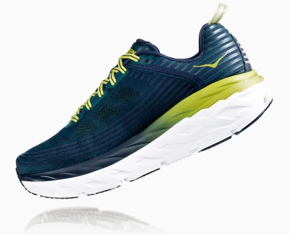 Basket Hoka Bondi 6 Wide Homme Turquoise Foncé Vert | SOMN49038