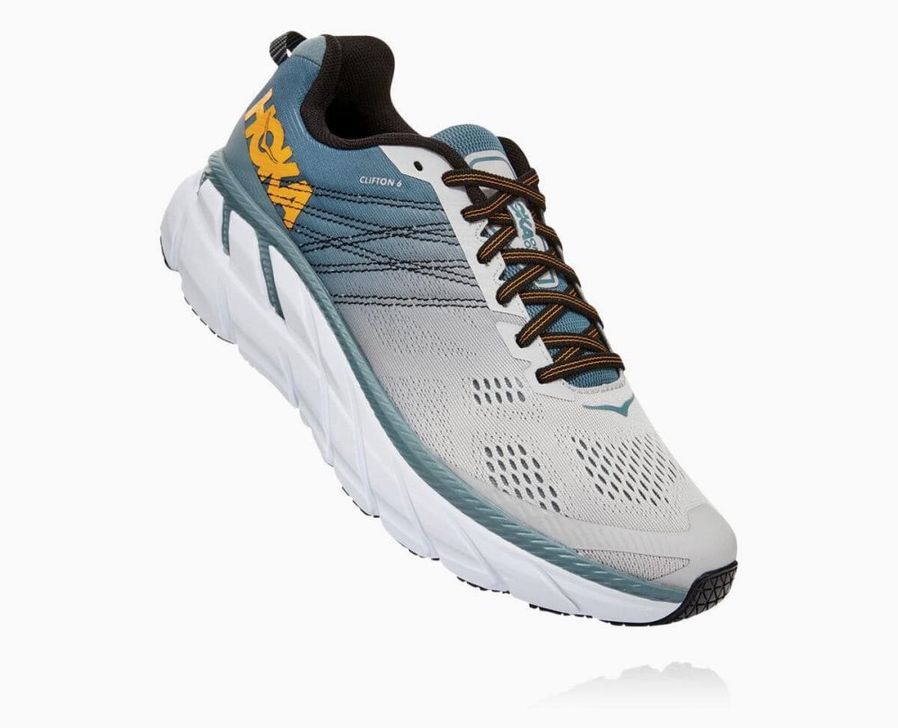 Basket Hoka Clifton 6 Homme Lead/Lunar Rock | UIGQ17429