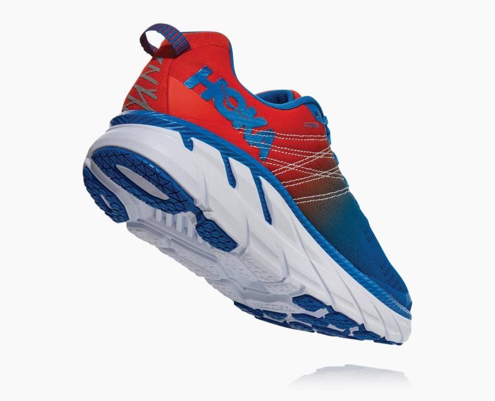 Basket Hoka Clifton 6 Homme Rouge Bleu Royal Bleu | NCPF12763