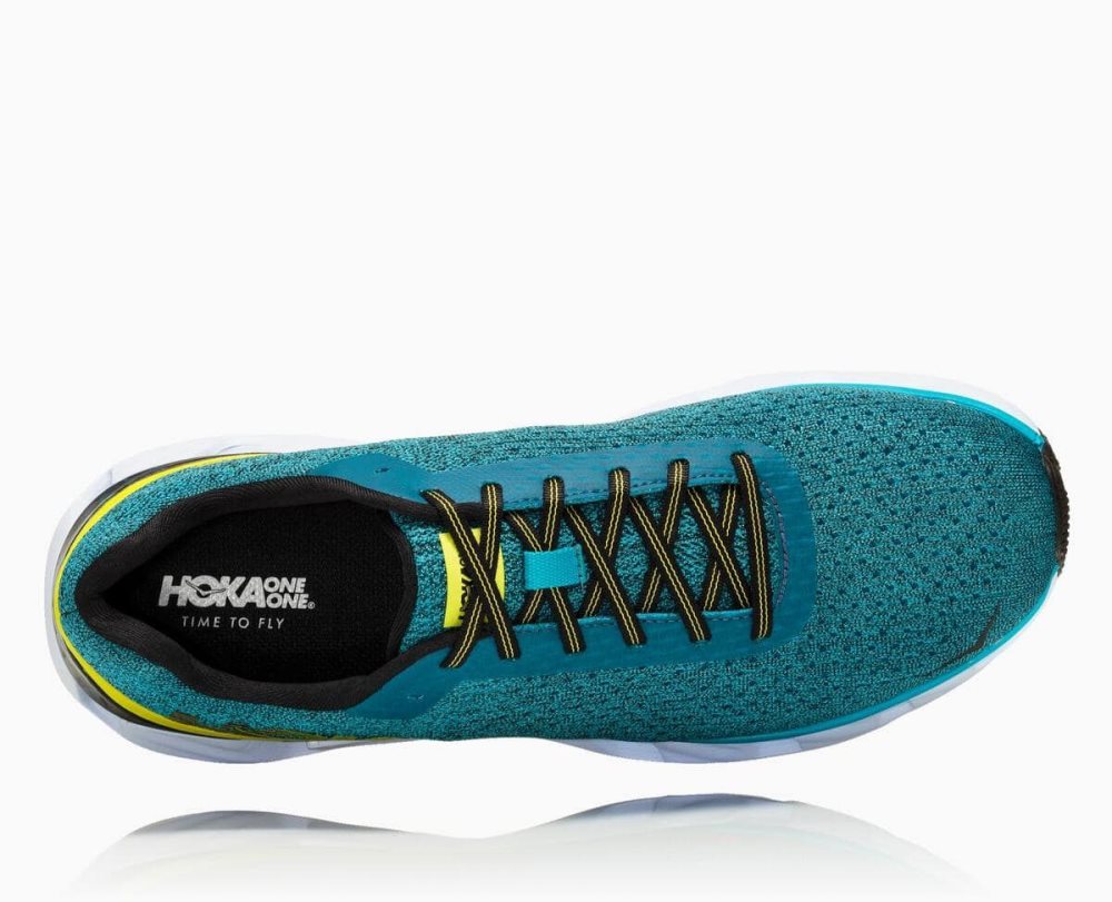 Basket Hoka Elevon Homme Bleu Noir | HYTE20693