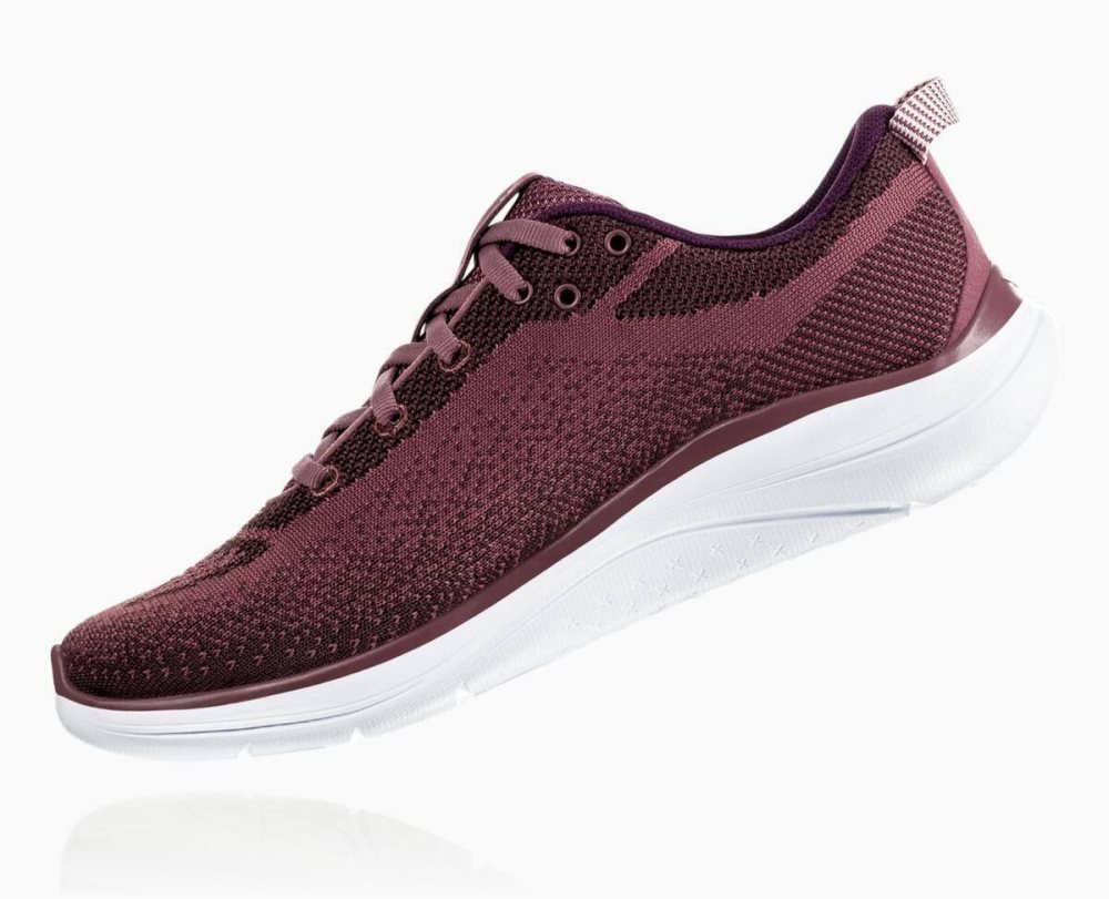 Basket Hoka Hupana Flow Femme Rose Marron Noir | PJRD64592