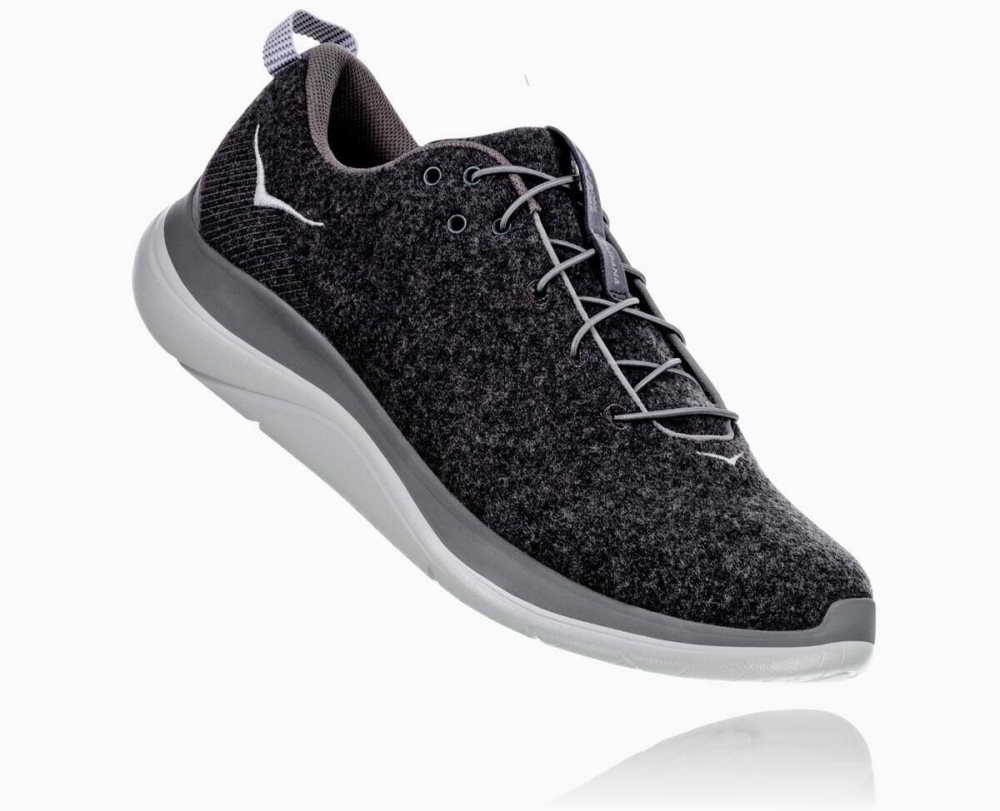 Basket Hoka Hupana Flow Wool Femme Grise Foncé | CZXJ61407