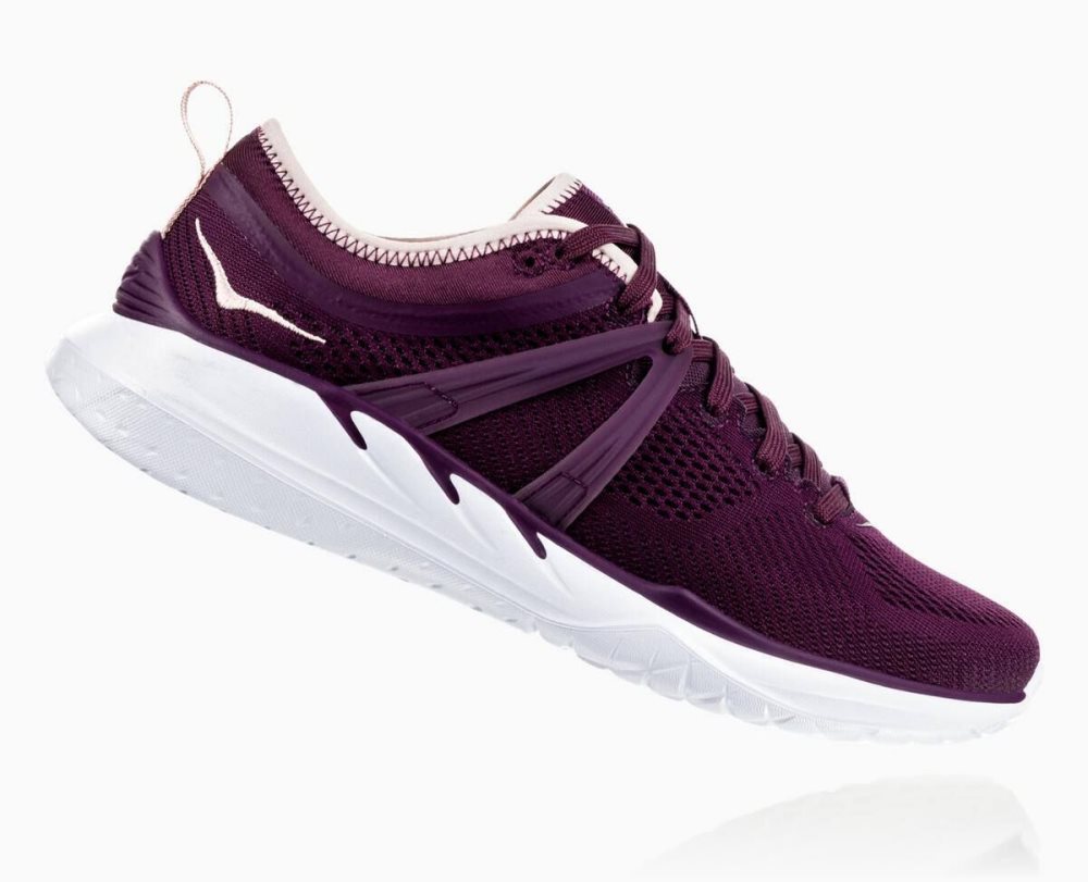 Basket Hoka Tivra Femme Violette Marron | JZBU98617