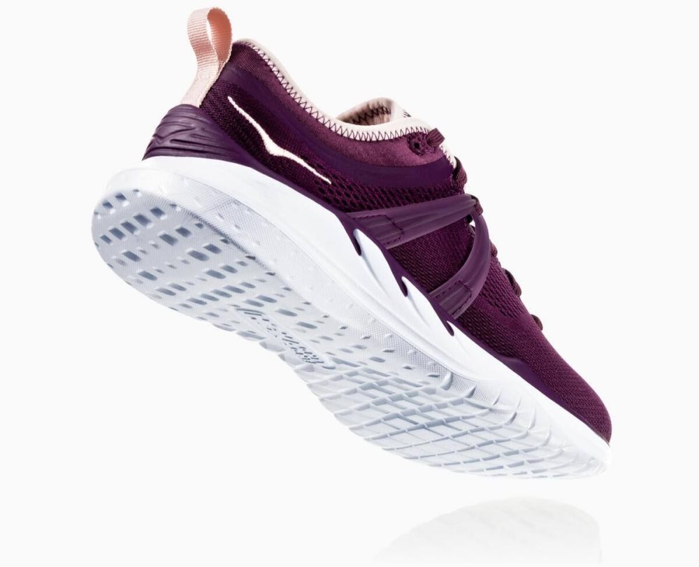 Basket Hoka Tivra Femme Violette Marron | JZBU98617