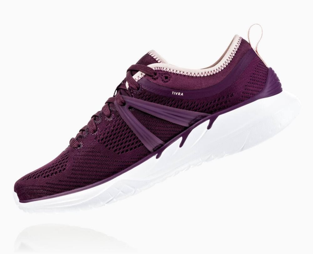 Basket Hoka Tivra Femme Violette Marron | JZBU98617