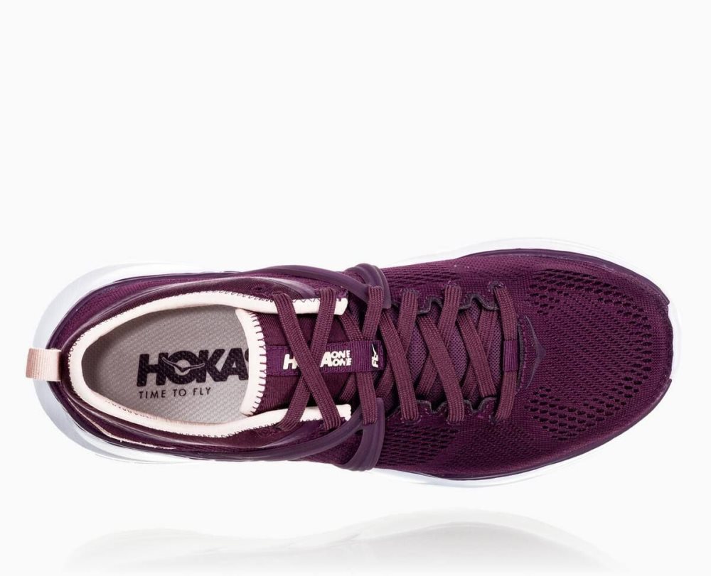 Basket Hoka Tivra Femme Violette Marron | JZBU98617