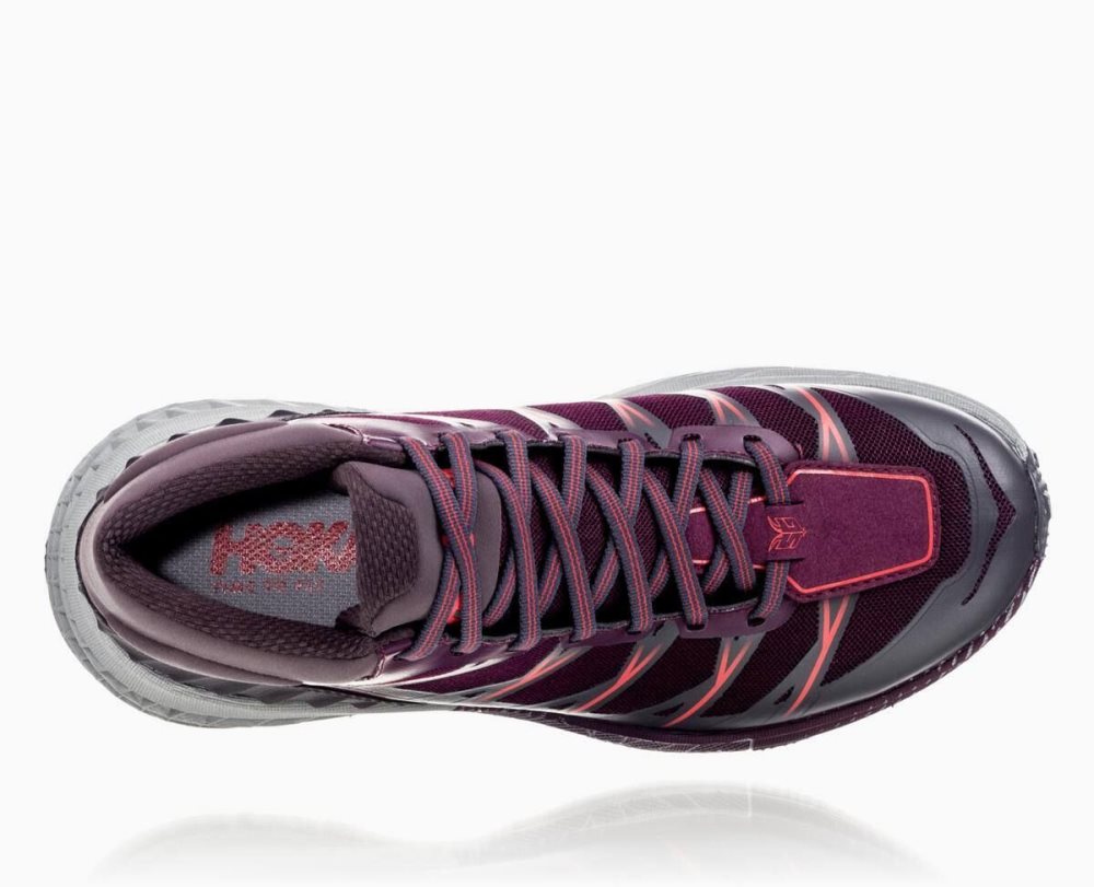 Botte Randonnée Hoka Speedgoat Mid Waterproof Femme Obsidienne Violette | FRSL78913