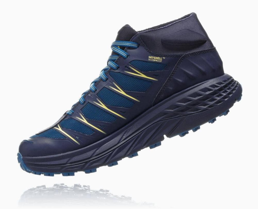 Botte Randonnée Hoka Speedgoat Mid Waterproof Femme Bleu | ILXU90273