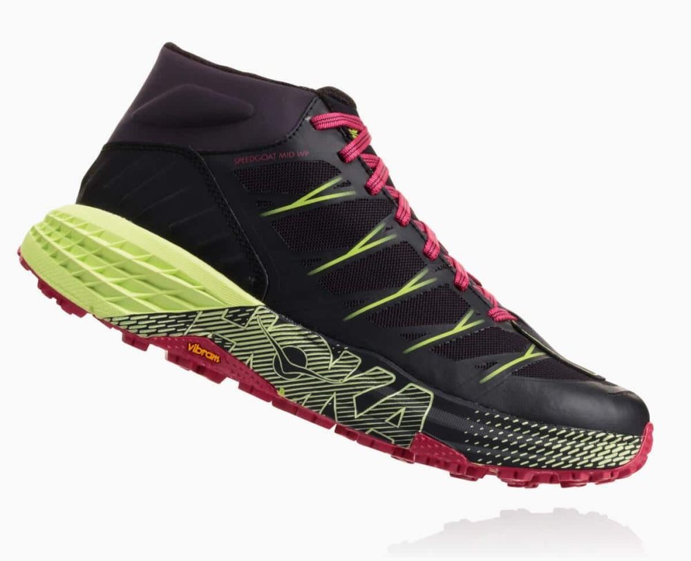 Botte Randonnée Hoka Speedgoat Mid Waterproof Femme Noir | BCWR38769