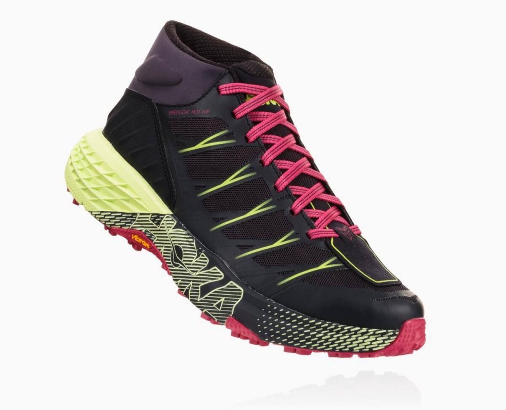 Botte Randonnée Hoka Speedgoat Mid Waterproof Femme Noir | BCWR38769