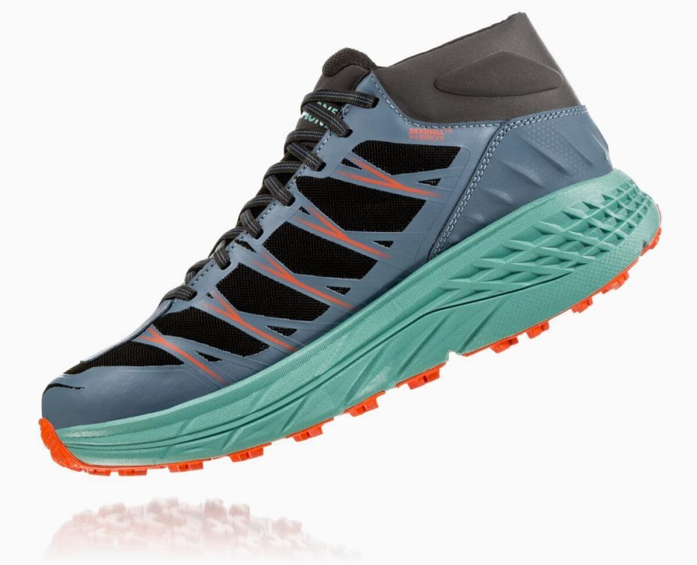 Botte Randonnée Hoka Speedgoat Mid Waterproof Homme Vert | TINZ45672