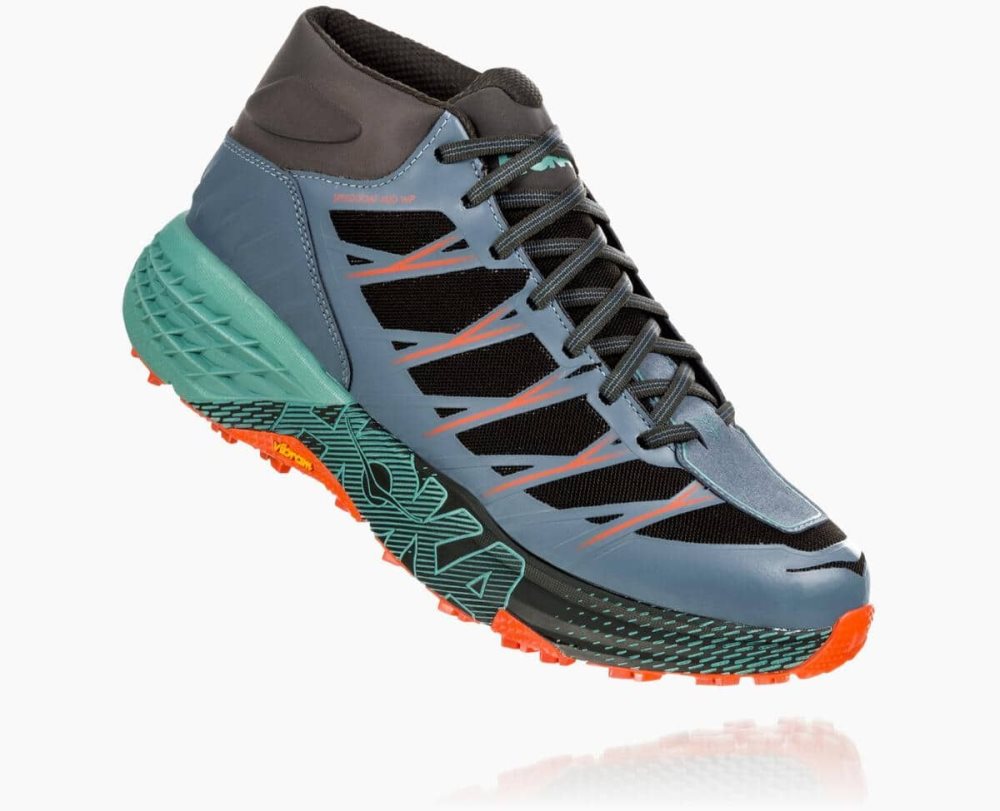 Botte Randonnée Hoka Speedgoat Mid Waterproof Homme Vert | TINZ45672