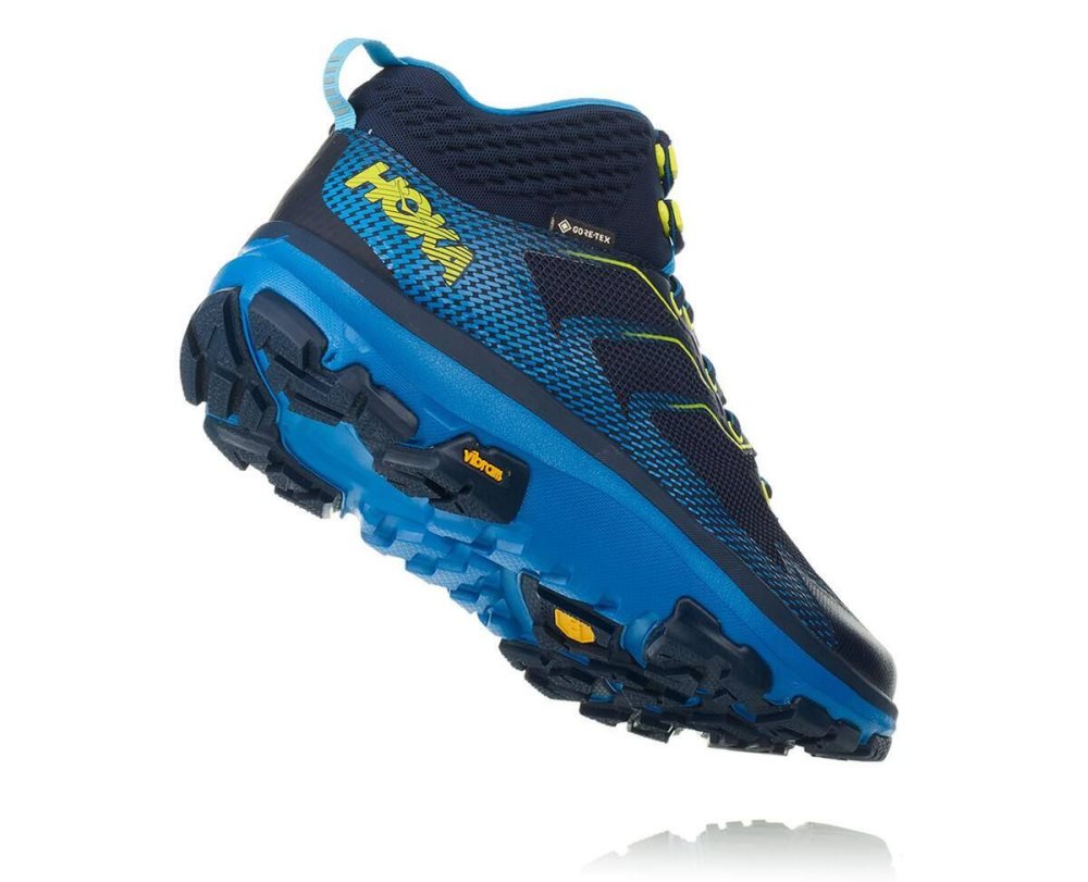 Botte Randonnée Hoka Toa GORE Homme Noir Bleu | USMD13652