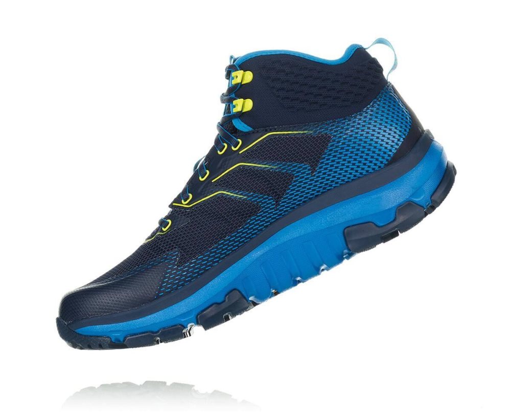 Botte Randonnée Hoka Toa GORE Homme Noir Bleu | USMD13652