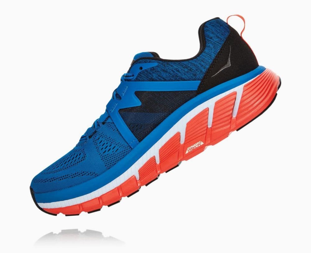 Chaussure Running Hoka Gaviota 2 Homme Bleu Royal Bleu Grise Foncé | NWAO14263